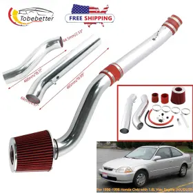 Dr016-rd-sl-1.6l 2bebetter Racing Cold Air Intake For Honda Civic Hx/ex/si 1.6l L4 D16 Vtec 1996 1997 1998