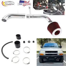 Dr186-intake-2.2-us3 2bebetter Racing Heat Shield Cold Air Intake Kit For 98-03 Chevy S10 / Gmc Sonoma 2.2l L4