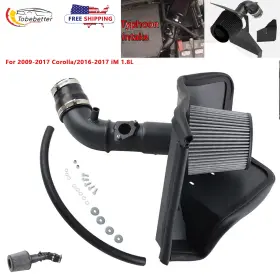 Dr286-bk-sl-1.8l 2bebetter Power Cold Air Intake Kit Filter Heat Shield For 09-17 Corolla/16-17 Im 1.8l