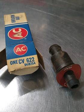 Ac Cv622 Vintage Nos Pcv Valve Buick Nailhead 401 425 Electra Riviera Wildcat Gm