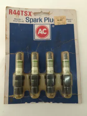 R44tsx Ac Delco Delcl Nos 4 Pack Vintage Spark Plugs Usa Stock