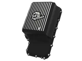 46-71220b Afe Power Pro Series Trans Pan Black Machined Fins For Ford 6.2 6.7 7.3 Plug-n-play