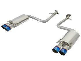 49-36037-l Afe Power Lexus 2.0 3.5 Takeda Axle-back Exhaust Kit 304 Ss Blue Flame Tip Plug-n-play