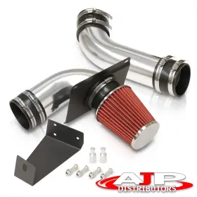 Ai-113ch-119-d4 Ajp Distributors Cold Air Intake System Polished Filter For 1989-1993 Ford Mustang Gt Lx 5.0 V8