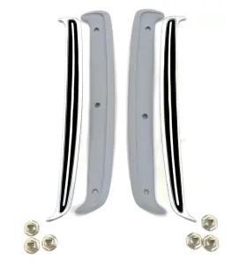 Fm-bo002c All Classic Parts New Acp 1968 Ford Mustang Quarter Panel Ornaments And Bases Both Sides