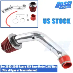Dr350-sl-rd-thw Aosuracing 3 Inch Red Short Ram Air Intake Induction Kit Filter For 2002-06 Rsx Base 2.0l L4