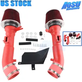 Wg184-rd-rd-thw Aosuracing For 09-20 Nissan 370z 08-13 Infiniti G37 3.7l Red Cold Air Intake System Filter