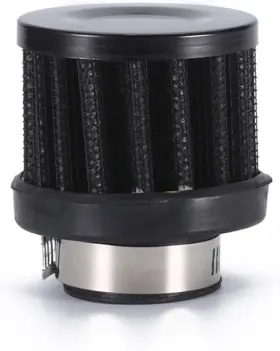 2022ak-airf Aotokoop 25mm Air Intake Filter With 1 Inch Clamp On Breather Universal Car Black
