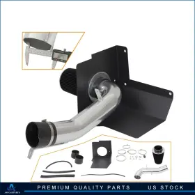 Aup164ca112r Asucarparts Fits Chevrolet Suburban 1500 Lt 6.0l Cold Air Intake Black Filter Heat Shield