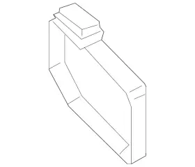 6r0-867-749 Audi Genuine Retainer Assembly