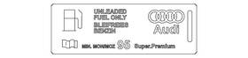 Audi 8e0-010-183-t Genuine Fuel Label