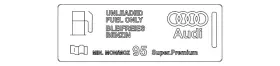 8e0-010-183-t Audi Genuine Fuel Label