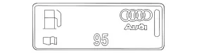 8k0-010-508-cn Audi Genuine Fuel Label