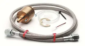 5282 Auto Meter Autometer Fuelp Isolator Kit For 100 Psi Ga Brass Incl. 4ft. #4 Braided