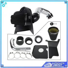 At107de256pot Autoparts-depot 4 Inch Fits 04-05 Chevy Silverado Gmc Sierra 6.6l V8 Cold Air Intake Kit &filter
