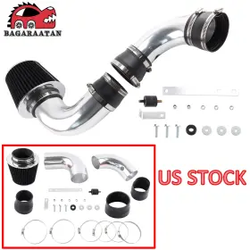 Dr265-sl-bk-bhw Bagaraatan Black Cold Air Induction Intake System Filter For Chevy 96-05 S10 Blazer 4.3 V6