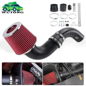 Ofi173202511111-red Bartoo Cold Air Intake Kit Red Filter For 96-05 Chevy S10 Blazer 4.3l V6 Gmc Jimmy