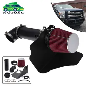 Ofi221144-red Bartoo Car Cold Air Intake Kit Heat Shield Dor 05-10 Dodge Chrysler Hemi 5.7l 6.1l V8