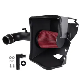 Ofi175 Batu Red Cold Air Intake System Heat Shield Filter For Dodge 2019-2024 Ram 1500 5.7l
