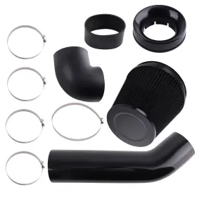 Ca24o8 Bfo 4ftft Air Intake Kit And Red Filter For Unversal Ls1 Ls2 Lsx 4.8/ 5.3l Engines