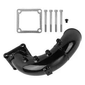Dzv7i5 Bfo Air Intake Elbow Pipe Silver Fit For Dodge Ram 5.9l Cummins Diesel 1998-2002