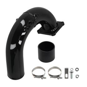 Bfo Elko4n 3 Inch Turbo Intake Elbow Boot For Dodge Ram 5.9l Cummins 2003-2007 With Npt Ports
