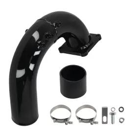 Elko4n Bfo 3 Inch Turbo Intake Elbow Boot For Dodge Ram 5.9l Cummins 2003-2007 With Npt Ports