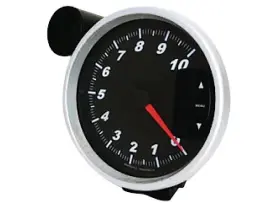 15206 Big End Performance Super Comp Tachometer 5in 010000 Black Face With Shift Light