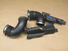 7502264 Bmw 03-08 E65 E66 E67 N73 Set Of 2 Left And Right Air Intake Resonator Oem