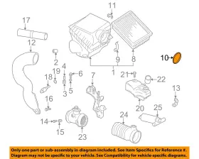 13711731893 Bmw Oem 94-06 330i Engine Air Intake-o-ring