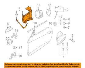 51217197313 Bmw Oem 03-08 Z4 Door Hardware-handle Base