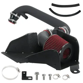 Ait57r-gf Carlor Cold Air Intake System 3.0ftft Pipe Aluminum For Vw Tiguan 2.0l Tsi Turbo