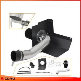 Ze1068530716411201g Cciyu Cold Air Intake Kit With Heat Shield Fits Gmc Sierra 1500 4.8l 5.3l 2010-2013