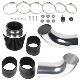 Cciyu Ze1091144110725201g Cold Air Intake System Kit Filter Fits Gmc Sonoma 4.3l V6 1996-2004 Black