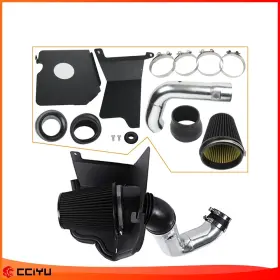 Ze759367710725601g Cciyu Cold Air Intake System Kit Filter Fits Gmc Sierra 6.6l 2004-2005 Black