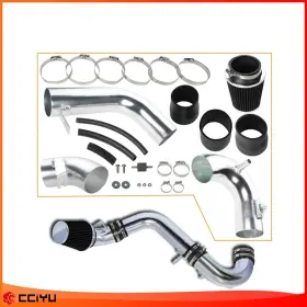 Ze784045210727501g Cciyu Cold Air Intake System Kit Filter Fits Honda Civic 2.4l 2012-2015 Black