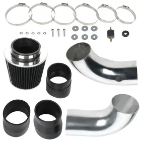 Ze957181910725201g Cciyu Cold Air Intake System Kit Filter Fits Gmc Sonoma 4.3l V6 1996-2004 Black