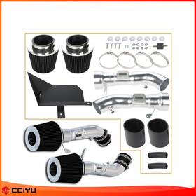 Cciyu Ze957183110726401g Cold Air Intake System Kit Filter For Nissan 370z 3.7l 2009-2016 Black