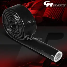 Crc-fshft22mmbk Charismatic Racing Concepts 7/8 Inch 22mm Id High Temp Silicone Insulation Braided 10kv Fiberglass Sleeve /feet