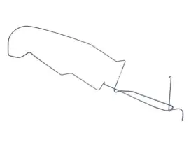 9291b Classic Tube 1965-66 Mustang V8 5/16 Inch Steel Gas Tank To Fuel Pump Line
