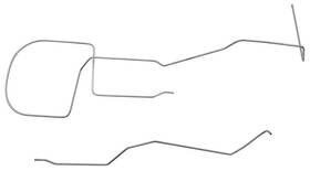 Classic Tube 9291e Late 1967 Mustang V8 2 Piece 5/16 Inch Steel Gas Tank To Fuel Pump Line