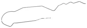 Cef1013 Classic Tube 1978-88 Gm G-body - Front To Rear Fuel Line Oe Material