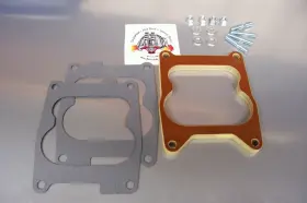 Spreadbore.5 Dashman For Holley Spread Bore Carb Phenolic Insulator Spacer Heat Soak Riser 1/2 Inch Open