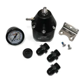 6-2000-frb-108 Deatschwerks Dwr2000 Afpr Pressure Gauge 10an And 8an Fittings Anodized Black