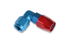 809010erlp Earls 90 Degree Swivel-seal Hose End -10 An - Red/blue Clamshell Package
