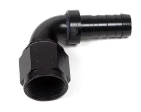 At709104erl Earls Performance Plumbing Auto-crimp Hose End - 90 Degree Size -4 Black