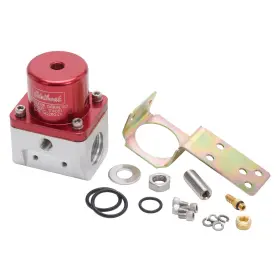 174051 Edelbrock For Fuel Pressure Regulator Carbureted 180 Gph 5-10 Psi -10 In/out -6