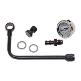 Edelbrock 9109395 81263 Black Fuel Line With 1-1/2 Inch Pressure Gauge