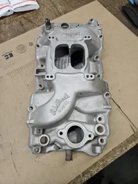 C427x Edelbrock Bbc Rectangle Port Aluminum Intake Big Block Chevy 396 402 427