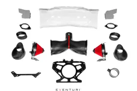 Eve-c8vt-cf-int Eventuri Chevrolet C8 Corvette Coupe Black Carbon Intake System